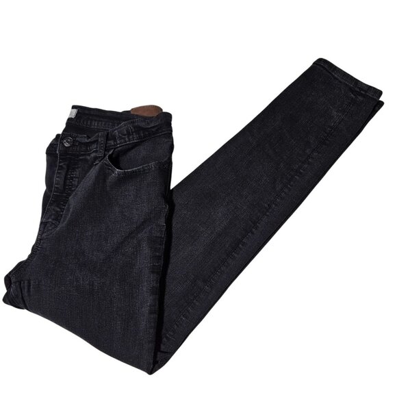 Madewell Roadtripper Jeans Womens Size 32 Skinny High Waist Black Denim Pants - Picture 1 of 6